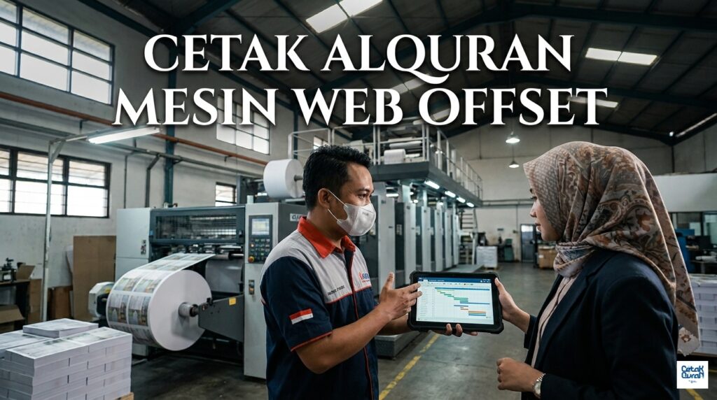 cetak alquran mesin web offset