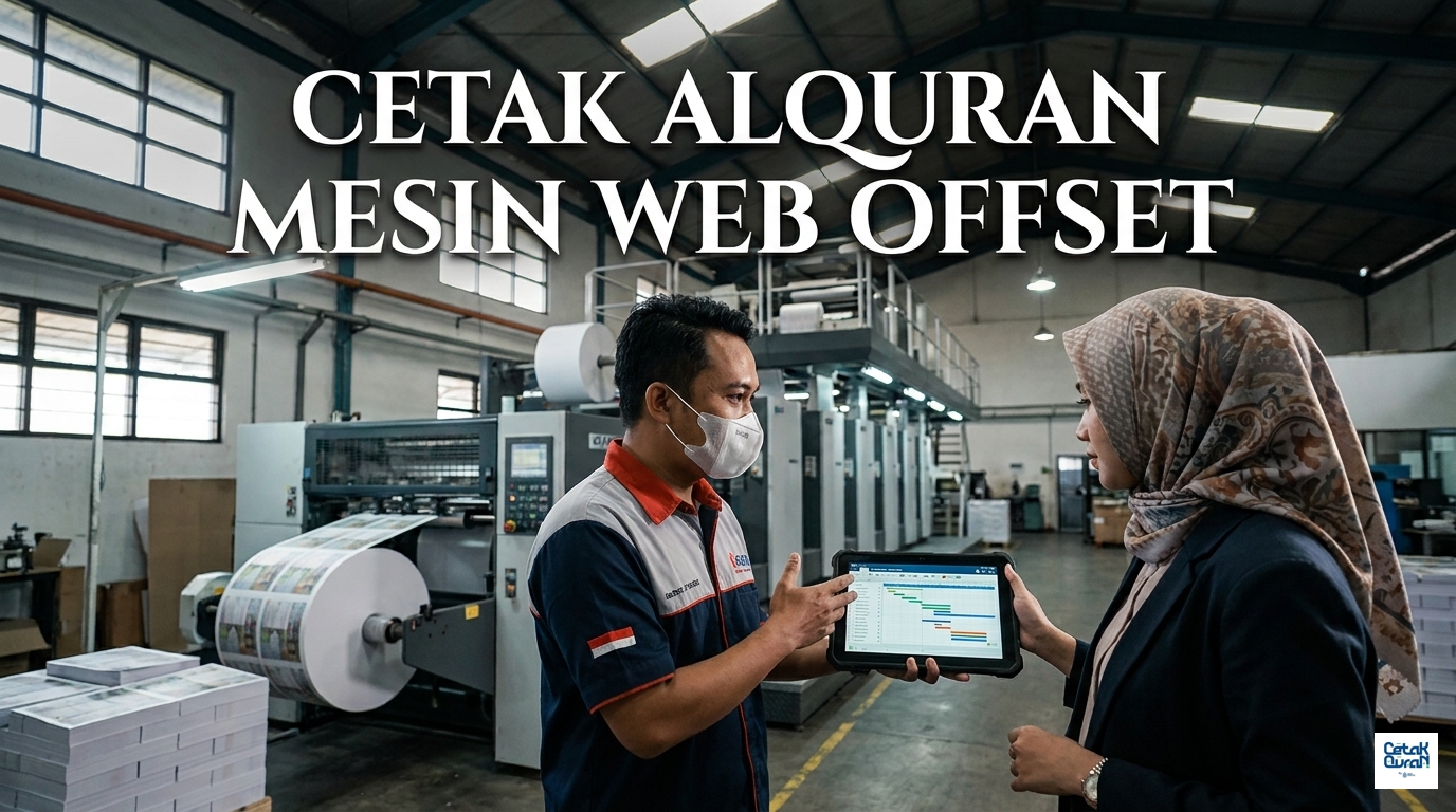 cetak alquran mesin web offset