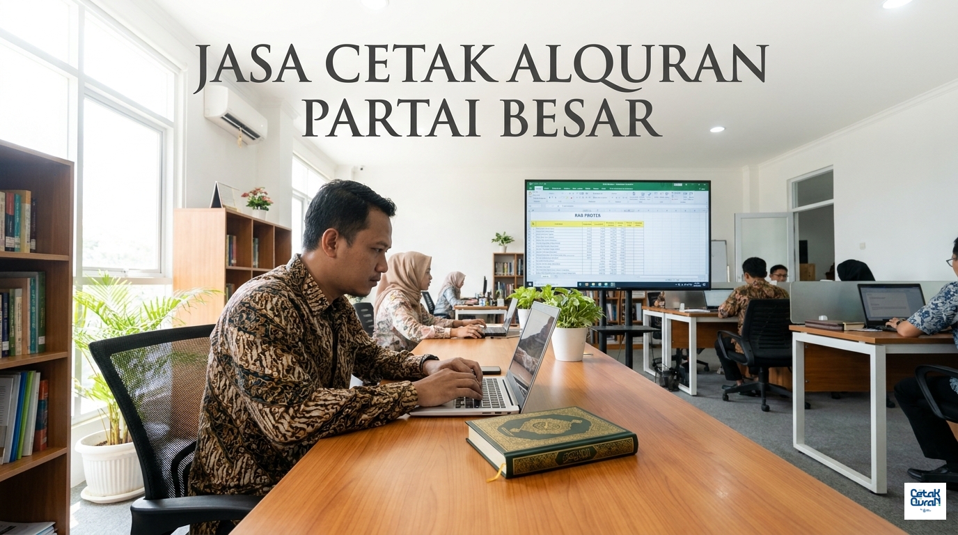 jasa cetak alquran partai besar